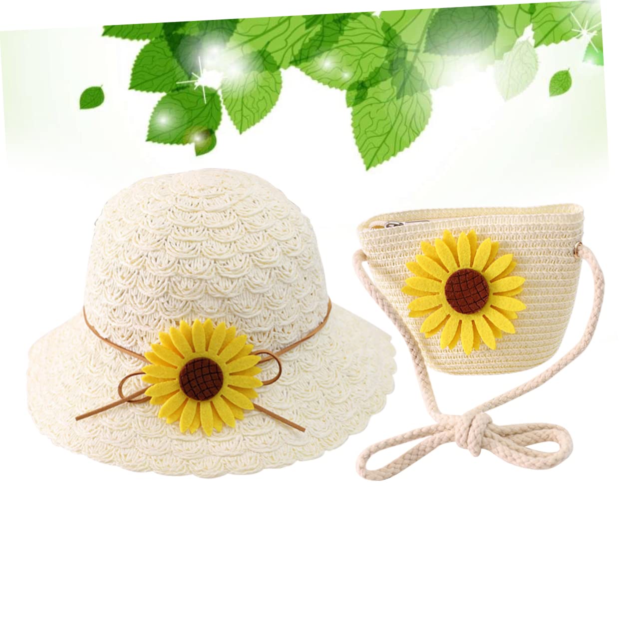 Sombrero de Sol Infantil con Protección UV y Bolso de Playa Sombrero de para Diseño y Transpirable para Verano y Actividades al Aire