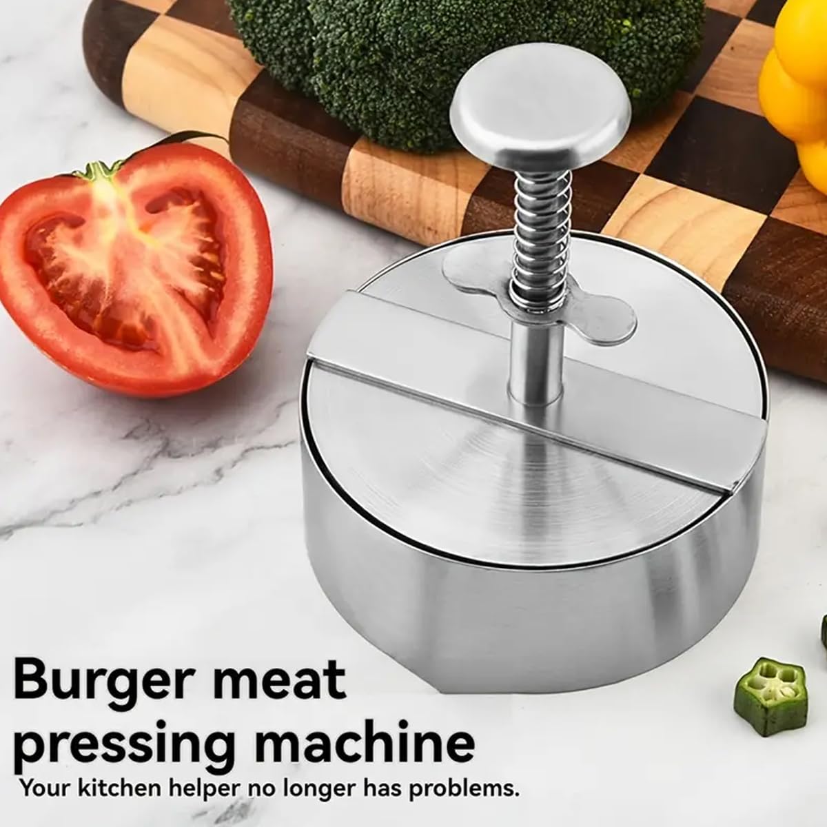 Stainless Steel Burger Press - Make Perfect Patties! -3 Stainless Steel Burger Press - Make Perfect Patties! -3