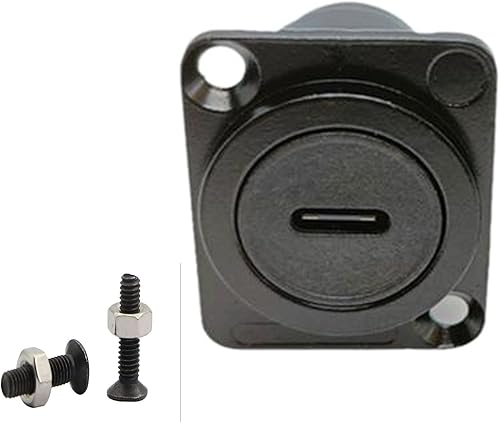 Adaptador de montaje en panel tipo D Acoplador USB tipo C 3.1 hembra a hembra Panel de paso fijo a través del módulo Convertidor de extensión