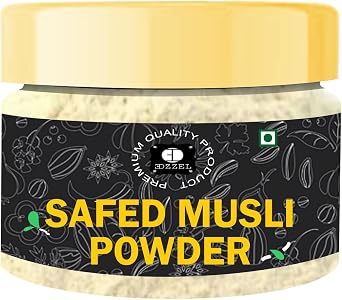 EDZZEL Natural Safed Musli Powder 1 Oz / 28.34 Gram SET Of 1