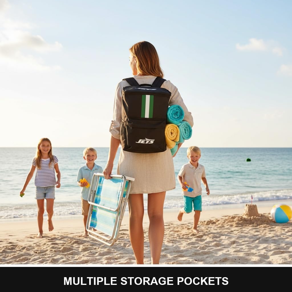Cooler Backpack – Portable Soft Sided Ice Chest – Insulated Bag Holds 36 Cans - Football Gear – Show Your Team Spirit with Officially Licensed Fan Gear
