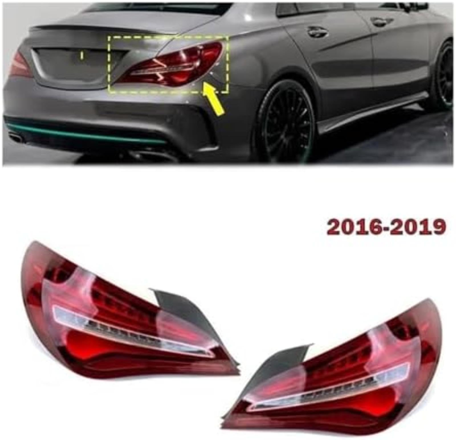 Dla mercedes-benz W117 Cla Class Cla200 Cla220 Cla260 2016-2019 światło tylne cofania, dla lampy sygnalizacyjnej montaż tylnych świateł włącz Wskaźnik lusterka bocznego (Only 1 Right)