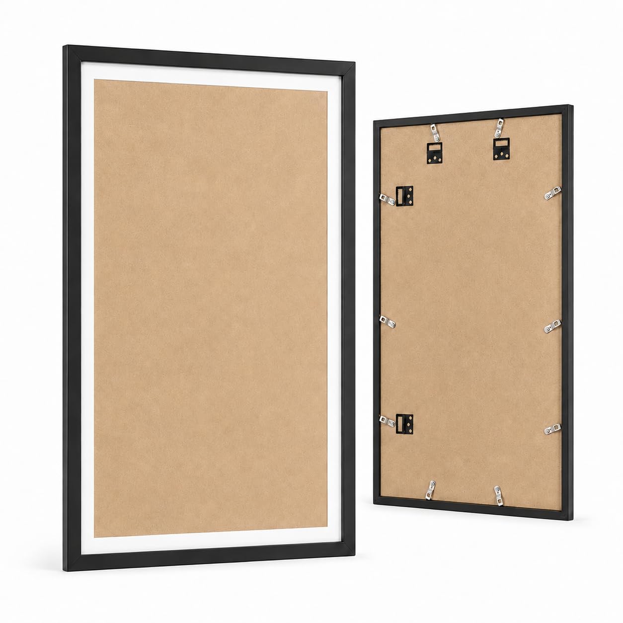 15,7x27,5 Zoll/40x70CM Groß Diamond Painting/Malen nach Zahlen MDF Bilderrahmen,Display 35x65cm mit Passepartout oder 40x70cm Ohne,Rahmen für Hoch- und Querformat Posterrahmen Puzzlerahmen