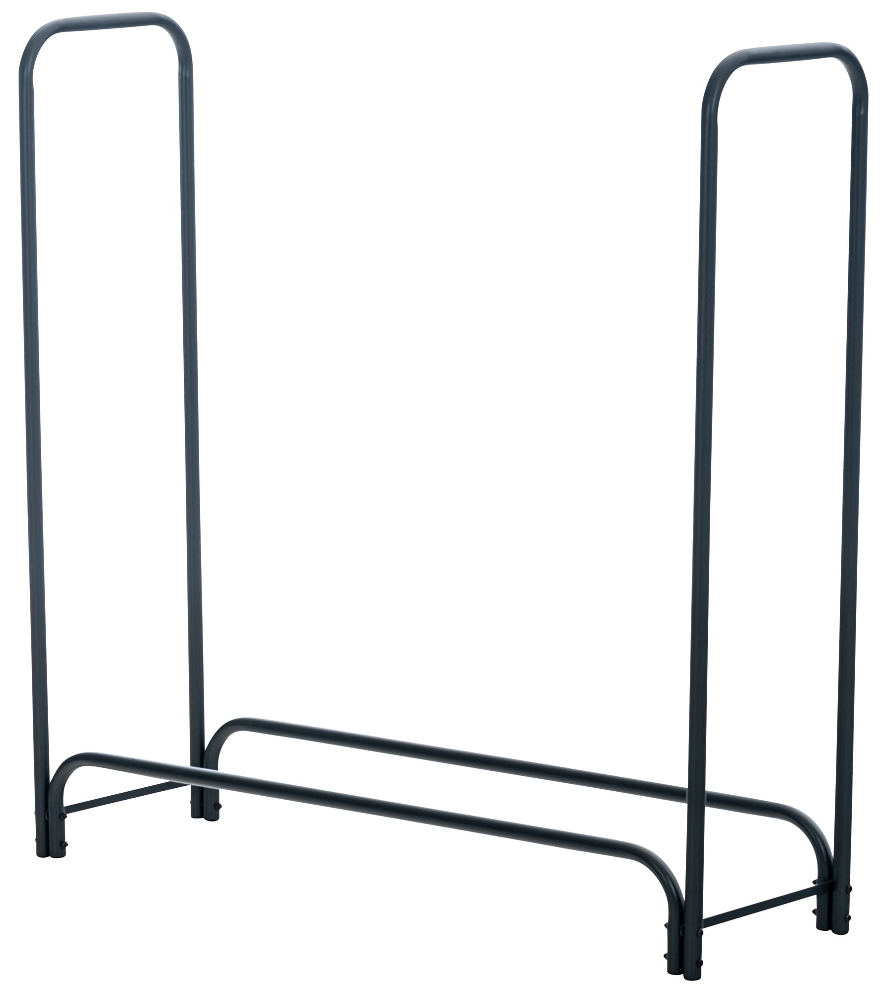 CLP Portalegna Organizer Caminetto Wilster I Stand Legno da Ardere in Stile Industria I Telaio in Metallo in Diverse Grandezze, Colore:Antracite, Dimensione:120x120x36 cm