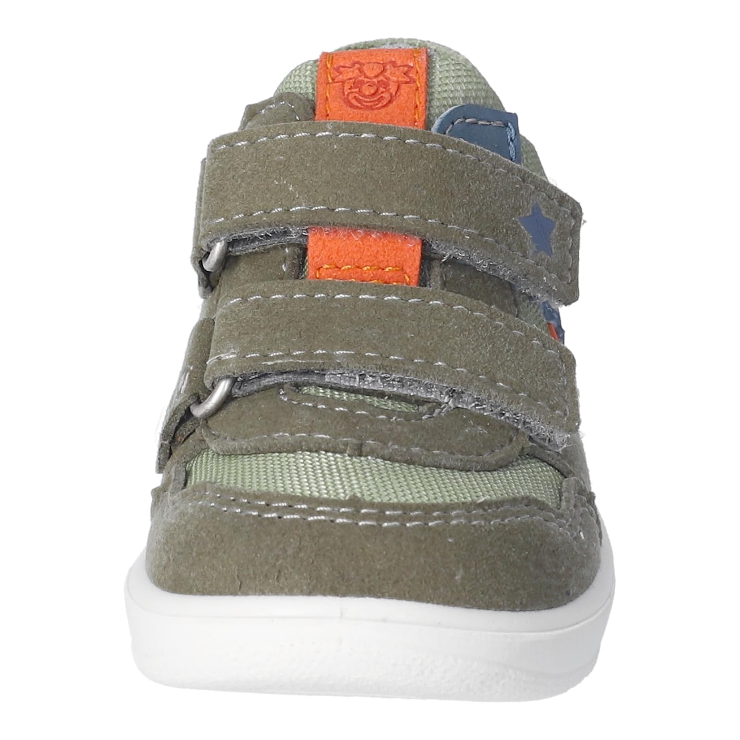 RICOSTA Jungen Low-Top Sneaker ELLI, Kinder Lauflernschuhe, Weite: MITTEL, lose Einlage, waschbar,vegan, Klettstiefel, Oliv/eukalyptus (530), 25 EU