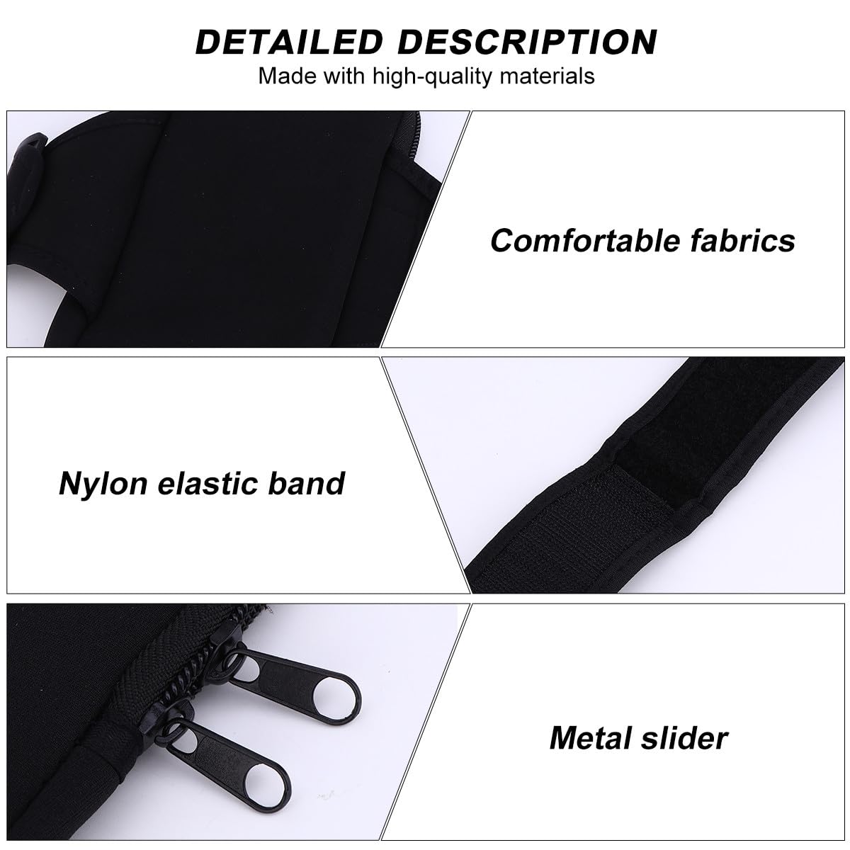 DOITOOL 3stücke Wasserdichtes Sportarmband Für Handys Praktische Handyhalterung Für Jogging Laufen Und Outdoor-aktivitäten Schwarz Mit Kopfhöreranschluss