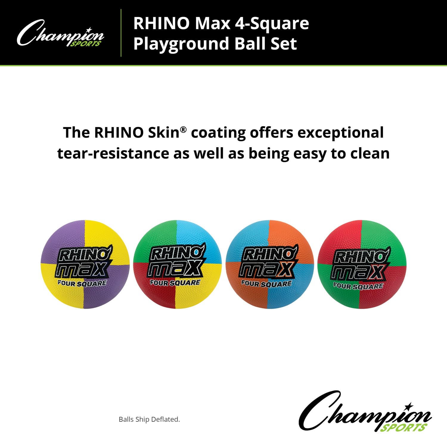 Champion Sports Zestawy piłek do zabawy Rhino Max – dostępne w wielu stylach aktywności