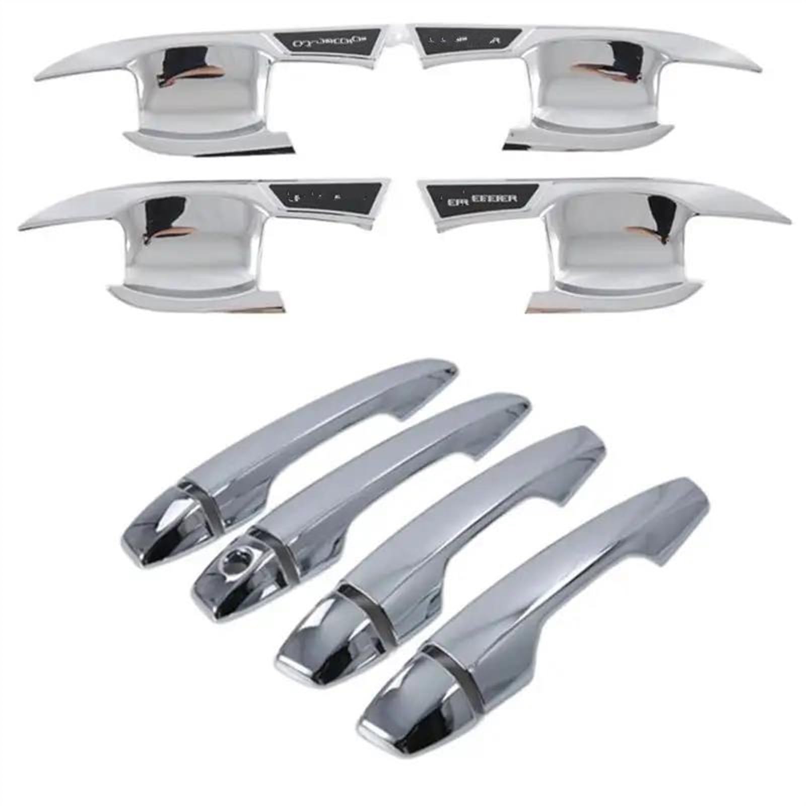 KJHOPY Car Styling Stickers for Mitsubishi for Outlander 2023 Protective Cover Door Handle Outer Bowls Trim Assecories Exterior Door Handle(I)