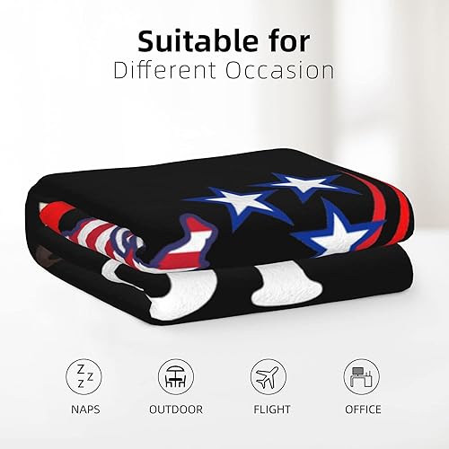 Miniatura 3 de CHASLI I Love Hot Dads- Manta de Felpa Suave y cálida para cama sofá y viaje Normal