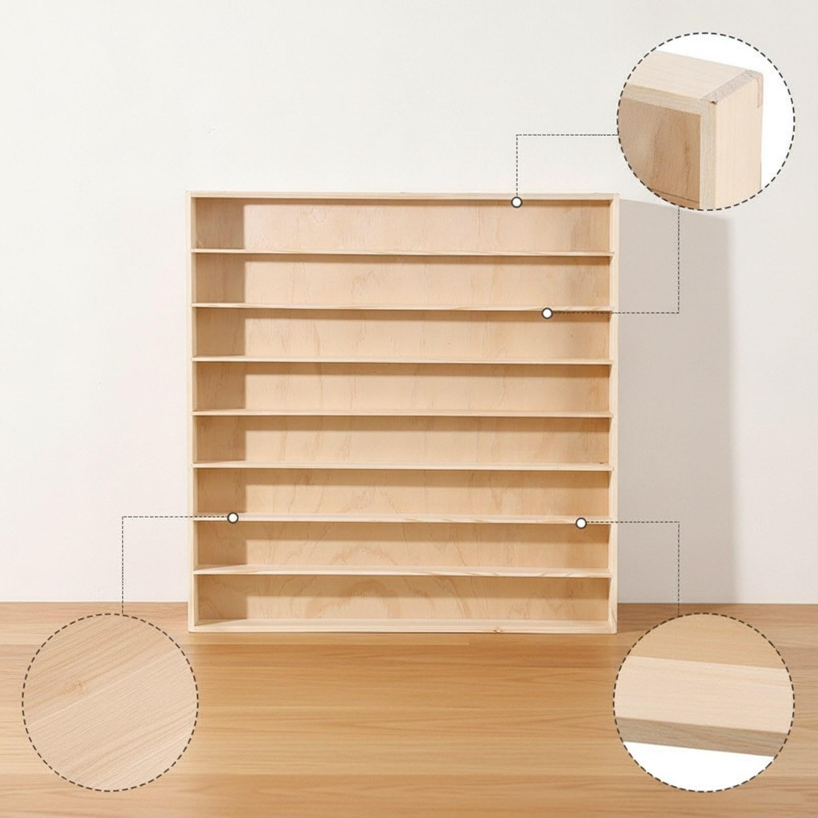 Vitrine Aus Holz für Modellautos, Vielseitig Einsetzbar für Spielfiguren,