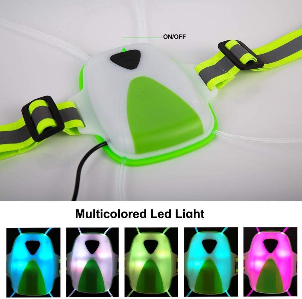 Flаѕh Dеаlѕ - 50% оƒƒ LED Running Light USB Rechargeable LED Reflective Vest Belt Super Brightness Safety Chest Night Light Adjustable Visibility Lightweight Multicolored Fiber Optics for Adult Kids Jogging Biking Running Exсluѕіvе Dіѕсоunt 70% Prісе LED Running Light USB Rechargeable LED Reflective Vest Belt Super Brightness Safety Chest Night Light Adjustable Visibility Lightweight Multicolored Fiber Optics for Adult Kids Jogging Biking Running