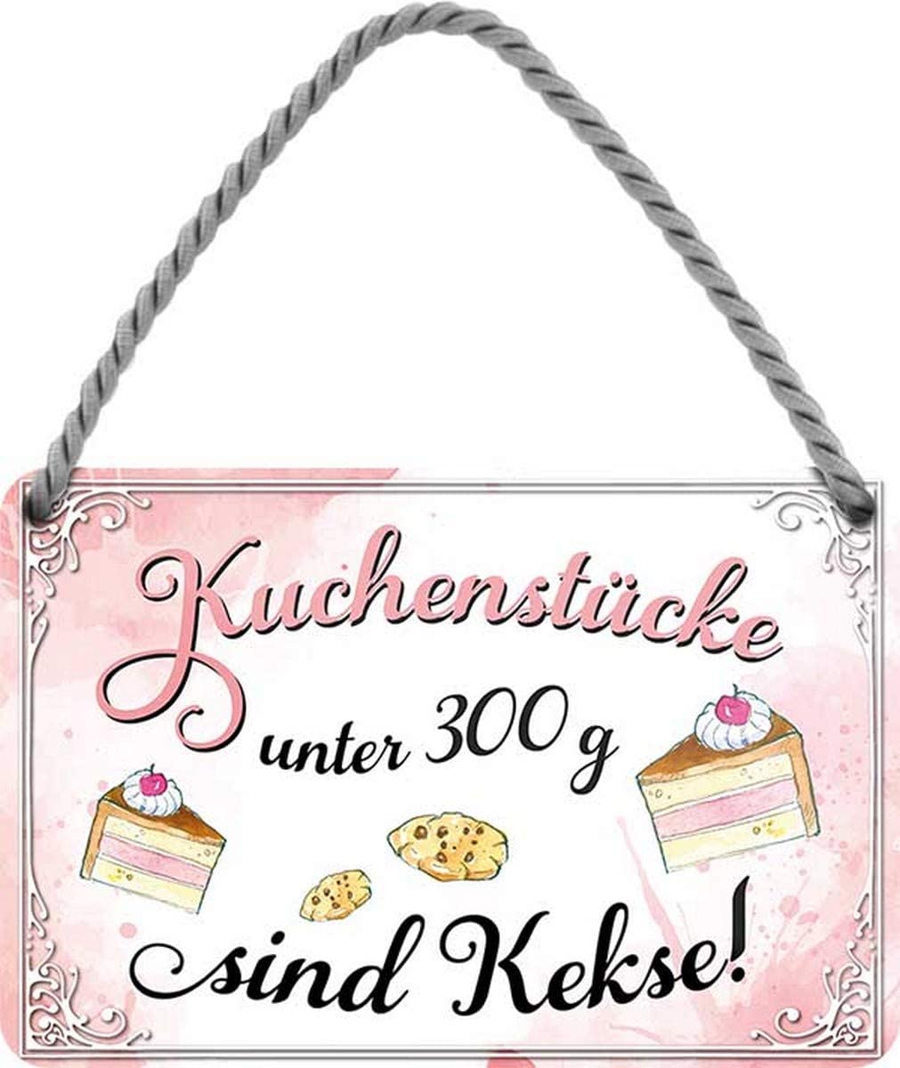Retro Blechschild – 'Leg Dich Niemals Mit Einem Dorfkind An' – Lustiger Spruch Als Geschenk Oder Deko (18x12 Cm)