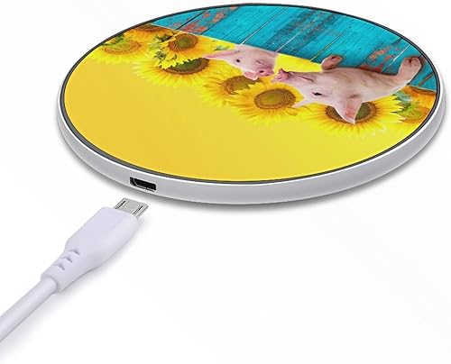Miniatura 5 de Funny Pig Hanging on A Fence Wireless Charger Pad 10W Fast Charging Pad Compatible with iPhone 15 14 13 12 Series Samsung Galaxy Series