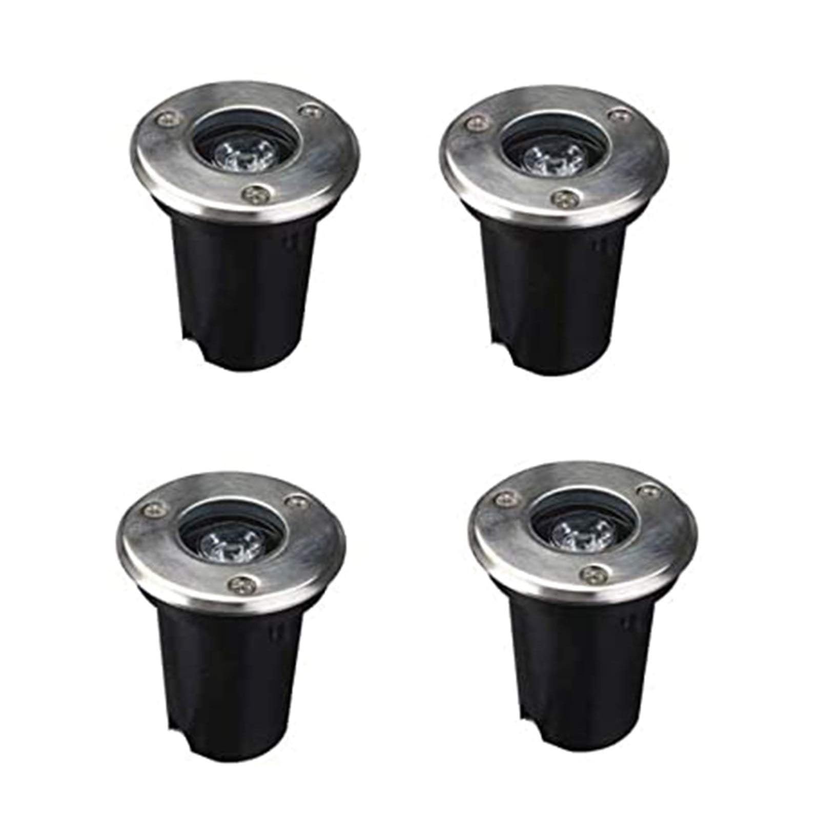 4PCS Faretti Da Incasso For Esterni 85-265V Luci Paesaggistiche - Faretto LED, IP67 Impermeabile, Luce da percorso/Luce sotterranea a LED/Luci per pozzi interrati paesaggistici/Faretto decorativo ( Co