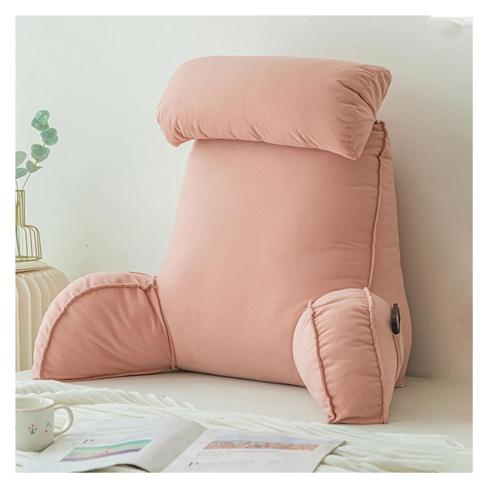 YKMYXZ support pillow， RelaxSupport Teens,and Kids For Bed Rest,Arm,Back,Pregnancy Lumbar & Head Neck Coccyx Lower Cushion(Thousand Daisy Powder)
