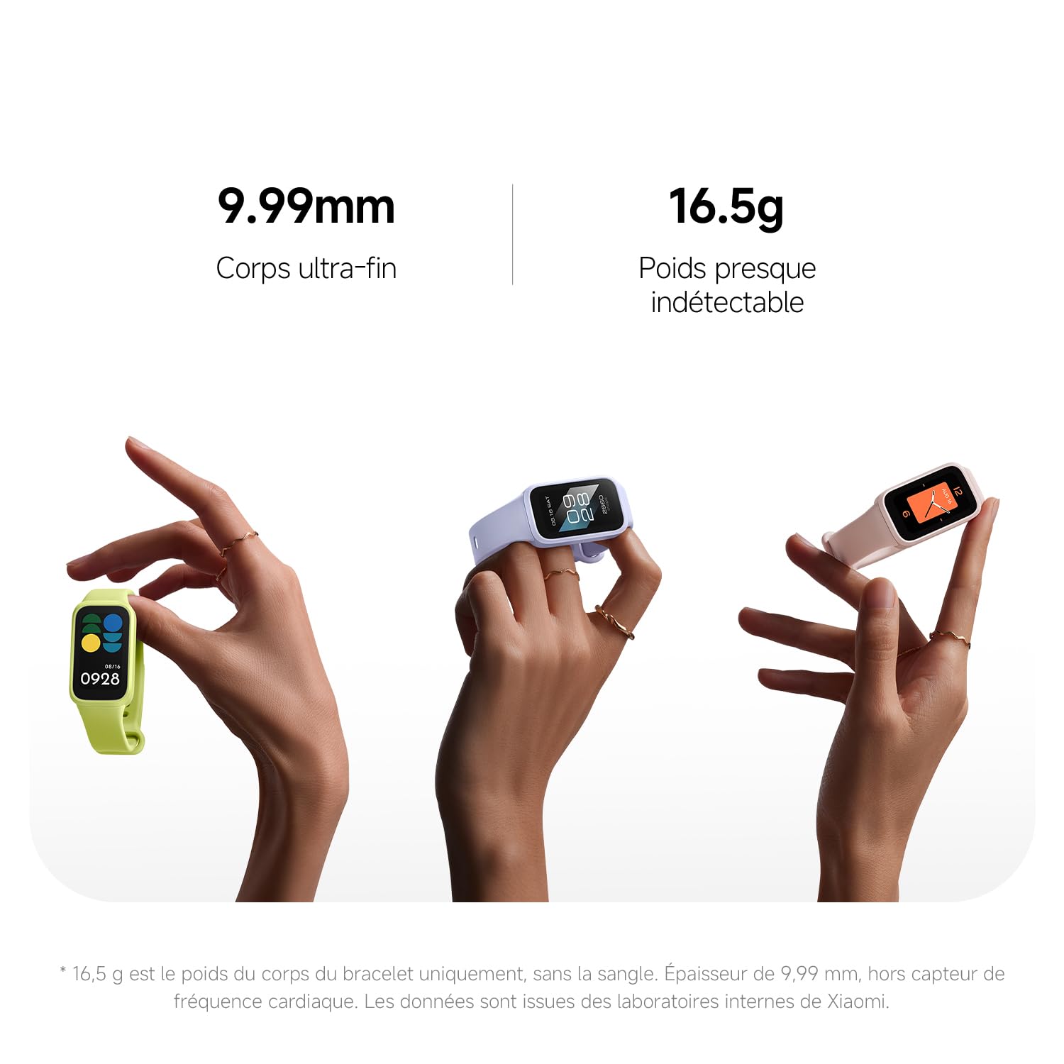 XIAOMI Smart Band 9 Active, Bracelet connecté pour Le Sport, Montre, écran TFT 37mm, taux de rafraîchissement élevé de 60 Hz, autonomie de 18 Jours,5 ATM, iOS et Android, Noir