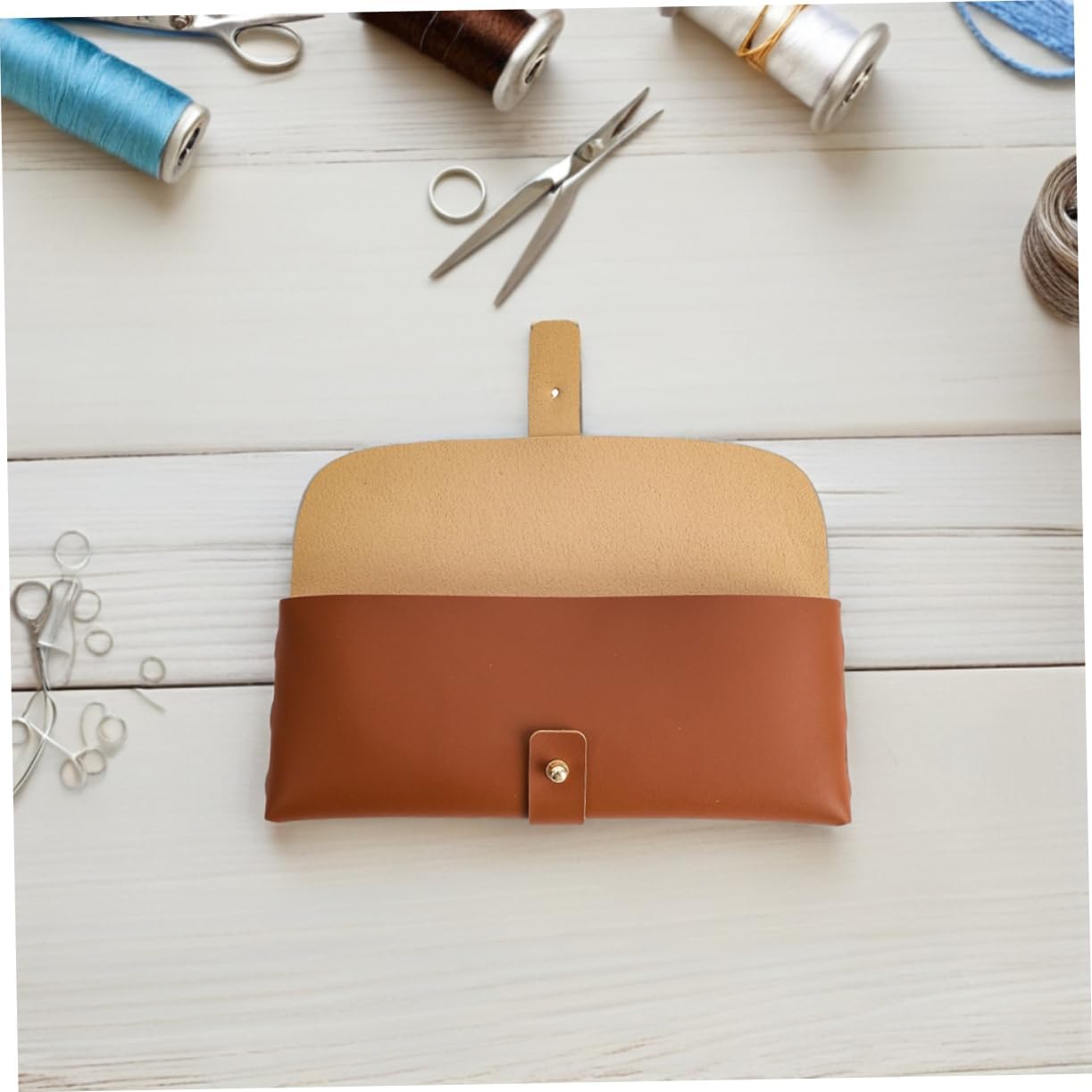 Nylon Yarn Tote Bag for Crochet Hooks Makeup Portable Knitting Organizer Zippers Modern Design