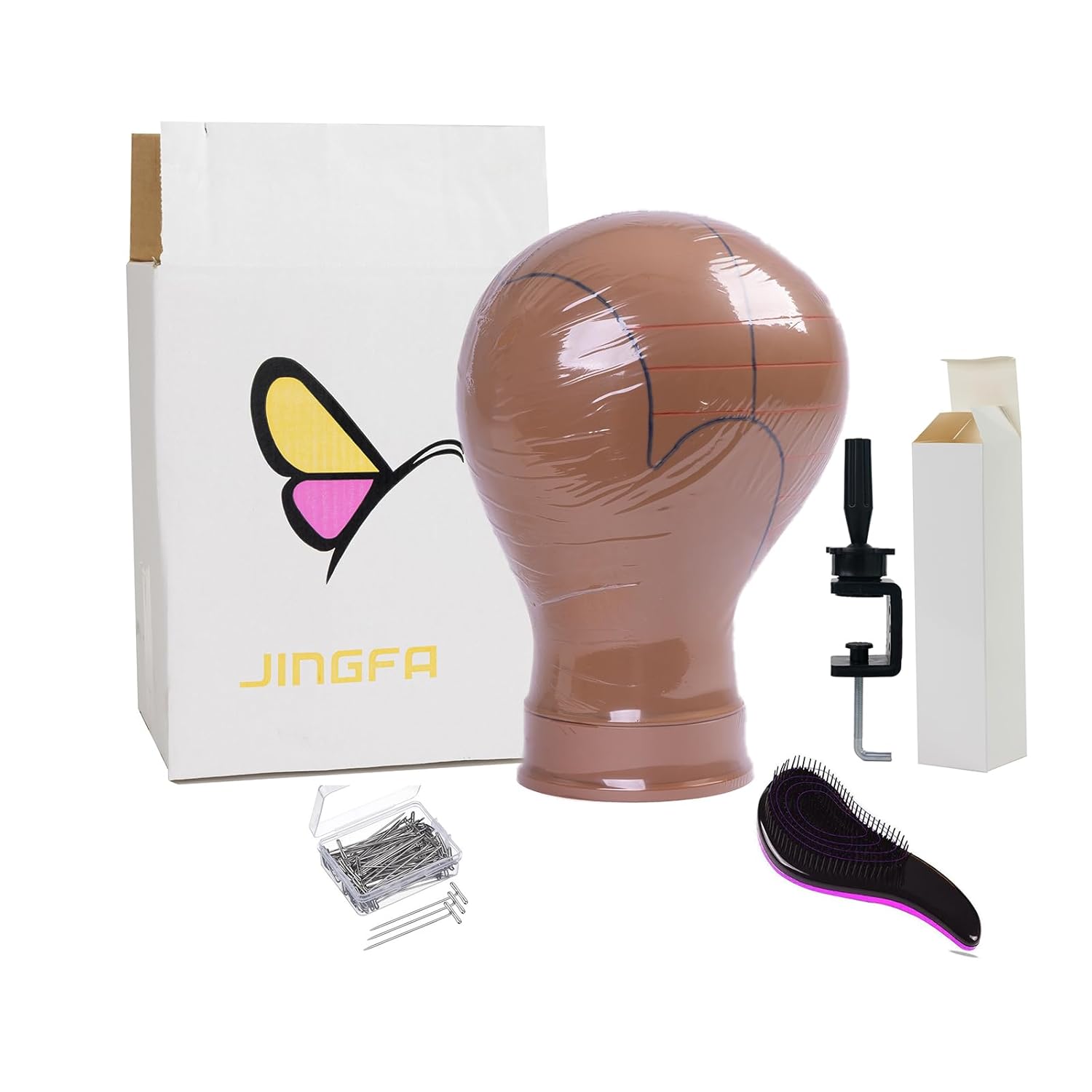 JINGFA Foam Block Head For Wig Making And Styling, Wig