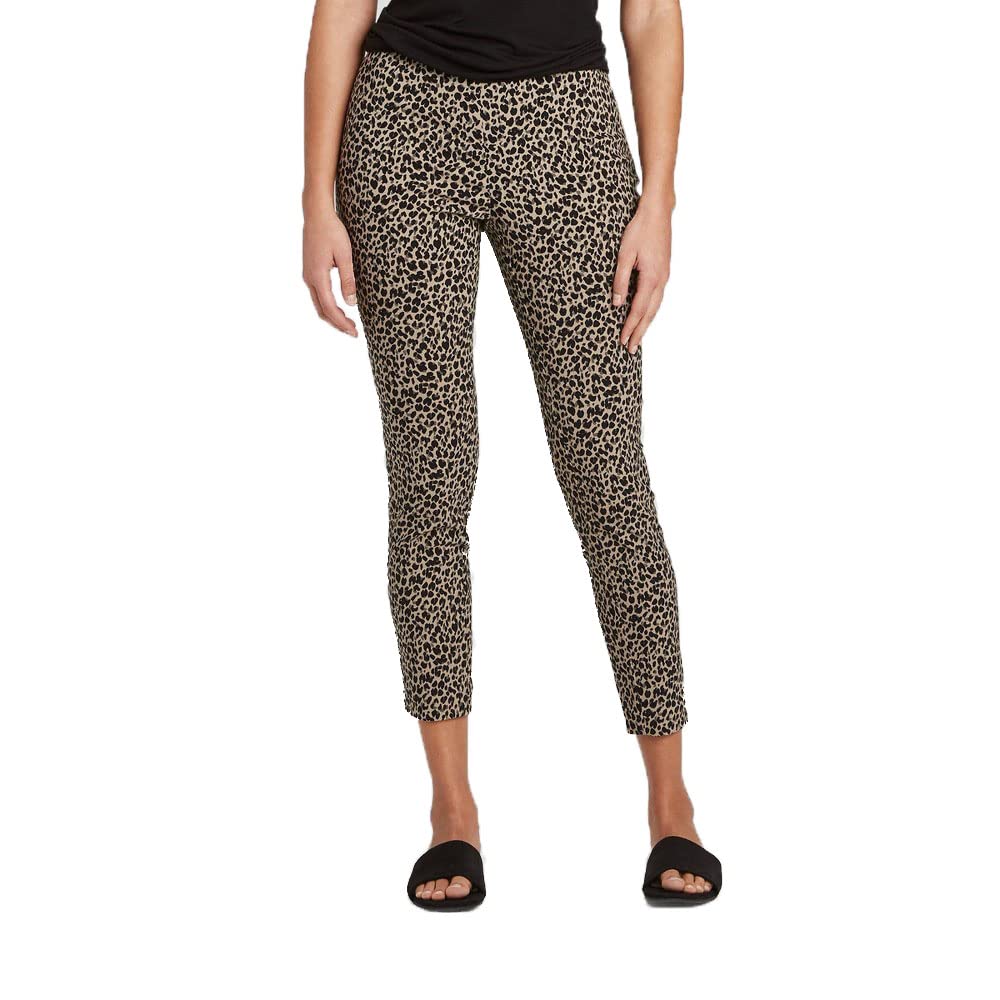 A New Day Womens Animal Print High-Rise Skinny Ankle Length Pants