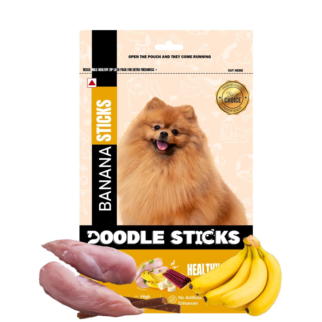 Doodle Sticks Suitable for All Breads Healthy Treats with Real Chicken (Banana Sticks) (B0D4VN5LD5) Amazon Price History, Amazon Price Tracker
