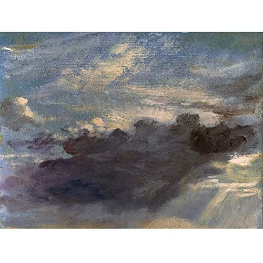 Artery8 John Constable Cloud Study C1821 Painting Art Print Canvas Premium Wall Decor Poster Mural