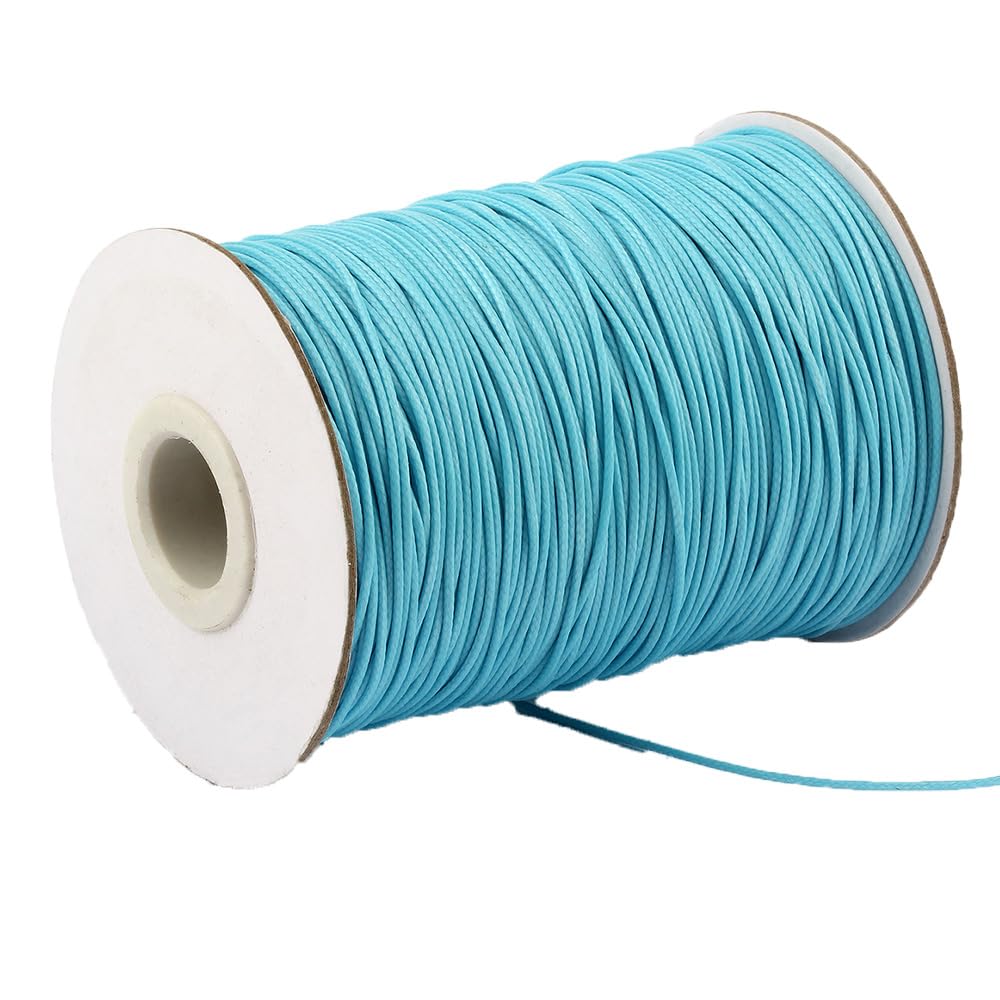 1 rollo de cuerda de cera para pulseras, 1 rollo, cordón de algodón encerado, multicolor, elástico, cuerda de nailon, 5 mm x 30 m, cordón de cera, cuerda de nudos, banda de goma para manualidades,