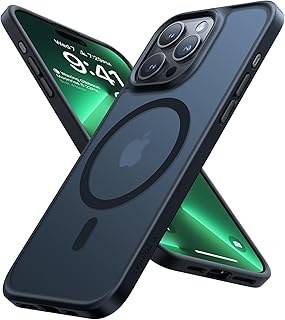 TORRAS 2023 Upgrade iPhone 15 Pro Case for MagSafe Military Shockproof Beyond 12FT, Pioneers Magnetic Design & Fast Charging, Slim Thin Translucent Case for iPhone 15 Pro Cover 15 Pro cases Black