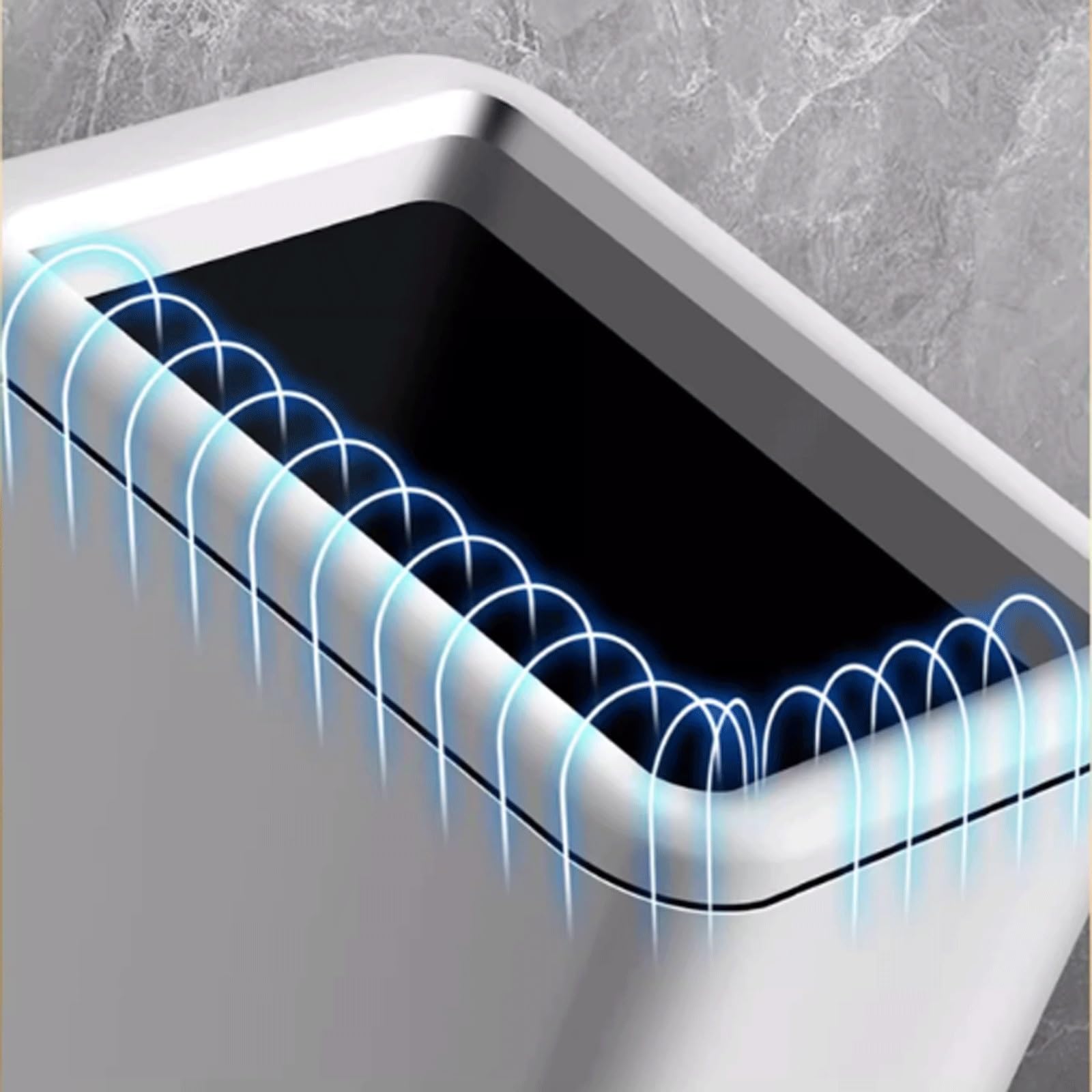 Mülleimer Hochfarbige Mülltonne for Wohnzimmer, Küche, Haushalt, Sanitärbehälter ohne Deckel, hohe gewerbliche Toiletten, Badezimmer-Mülleimer Abfalleimer Papierkorb(Schwarz,15L)