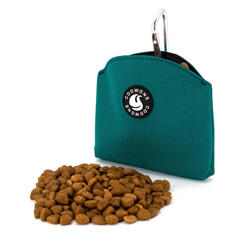 COOWONE Leckerli-Tasche mit magnetischer Öffnung für Hündchen-Leckerli-Snack-Taschen Hundeleckerli-Trägerhalter mit Clip (Grüner)