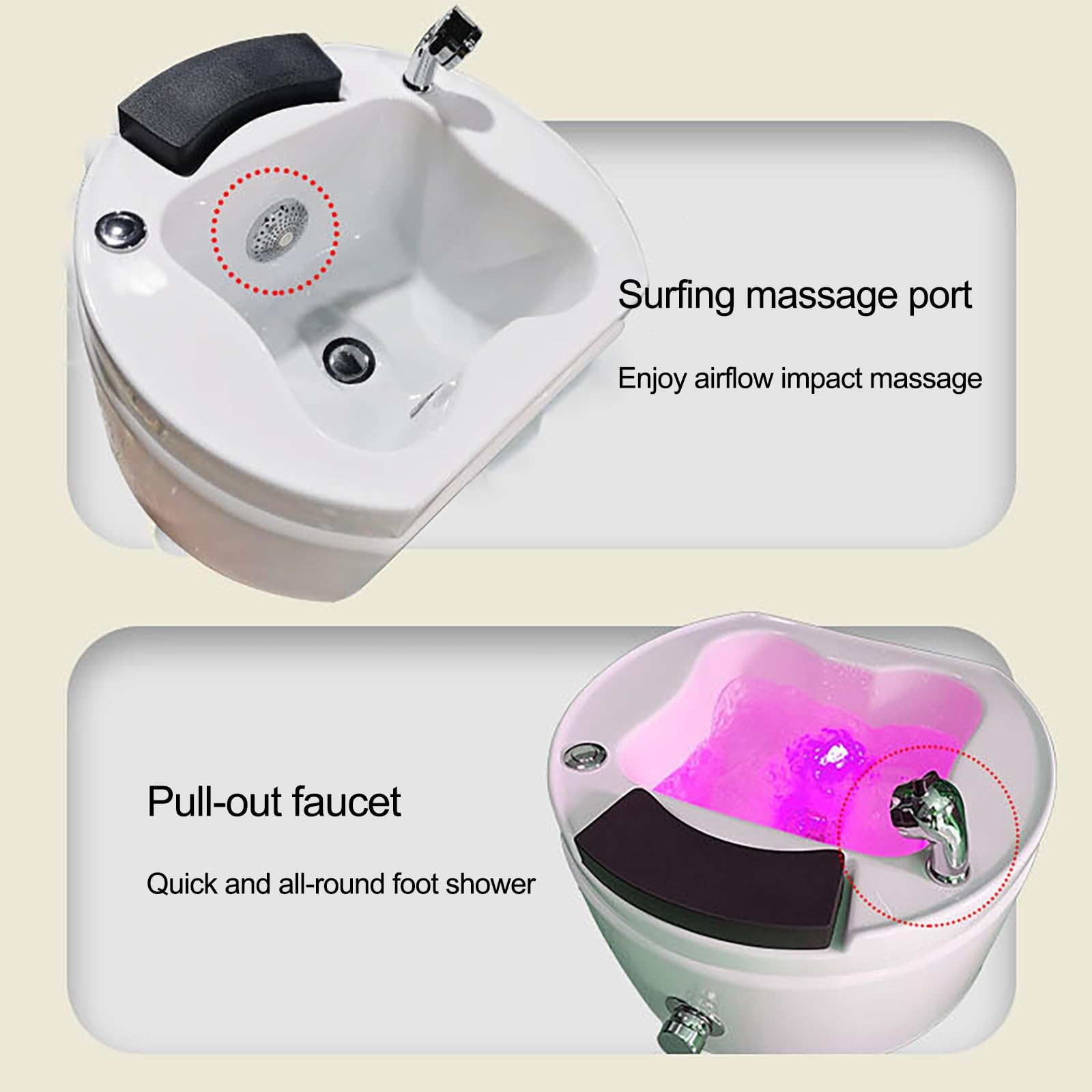 Spa kąpiel stóp pedicure dom spa pedicure wanna regulowana temperatura z pedicure podnóżek i masaż kolorowa lampa poprawia krążenie krwi