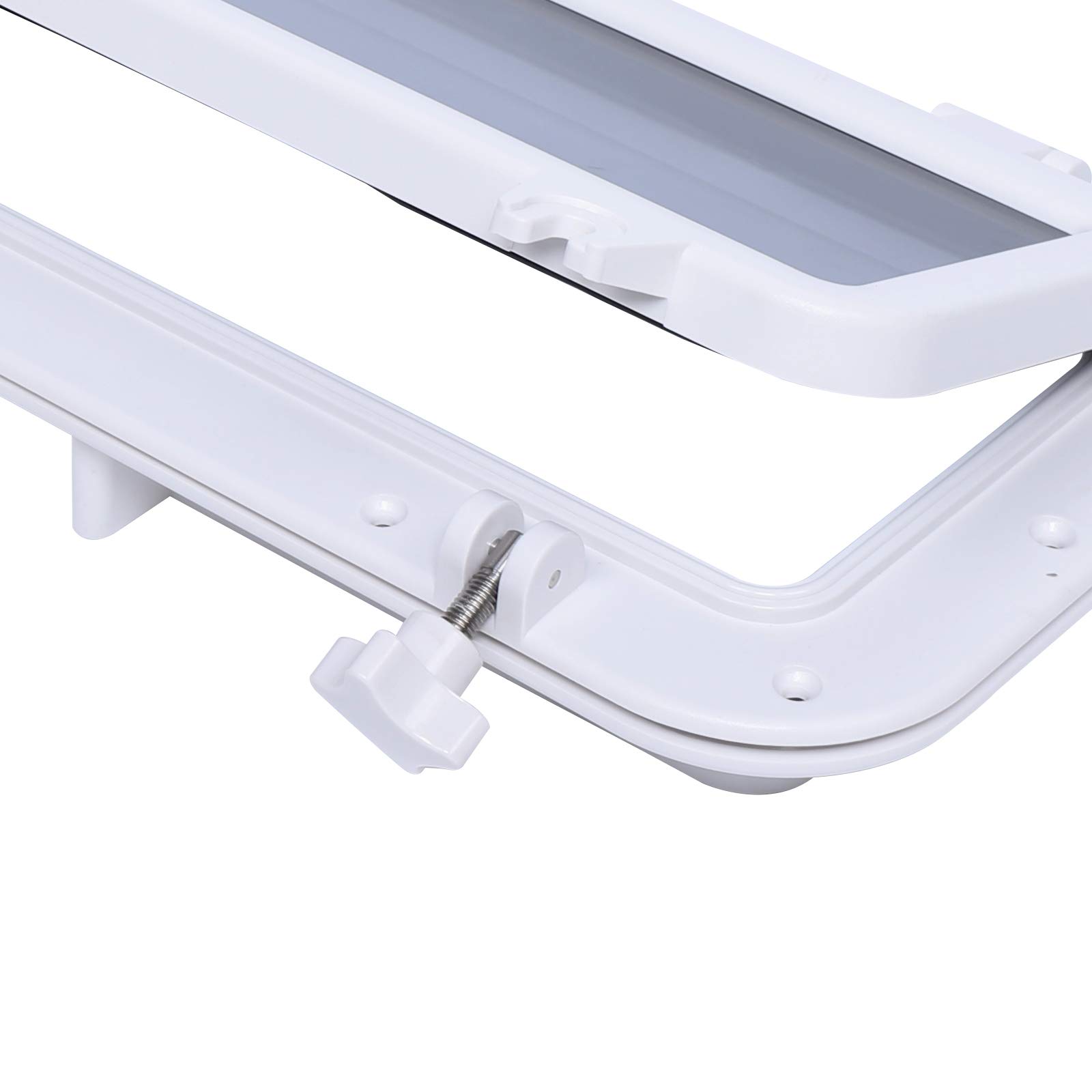Kaibrite Barca Porthole Finestra Rettangolare,Barca Yacht Rettangolo apertura Portlight Oblò,Finestra universale oblò per barca/Yacht/RV/Industria Auto