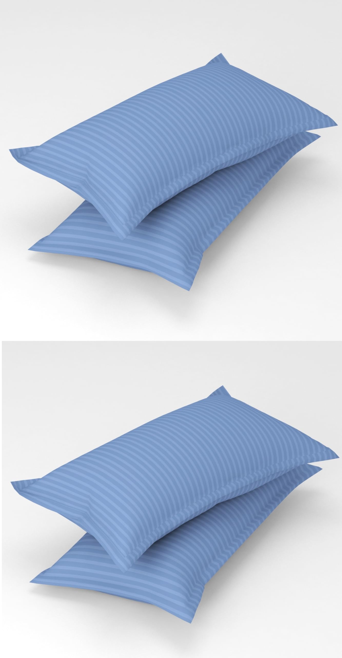Beige Stripe Pillow Covers - Soft Cotton -4 Beige Stripe Pillow Covers - Soft Cotton -4