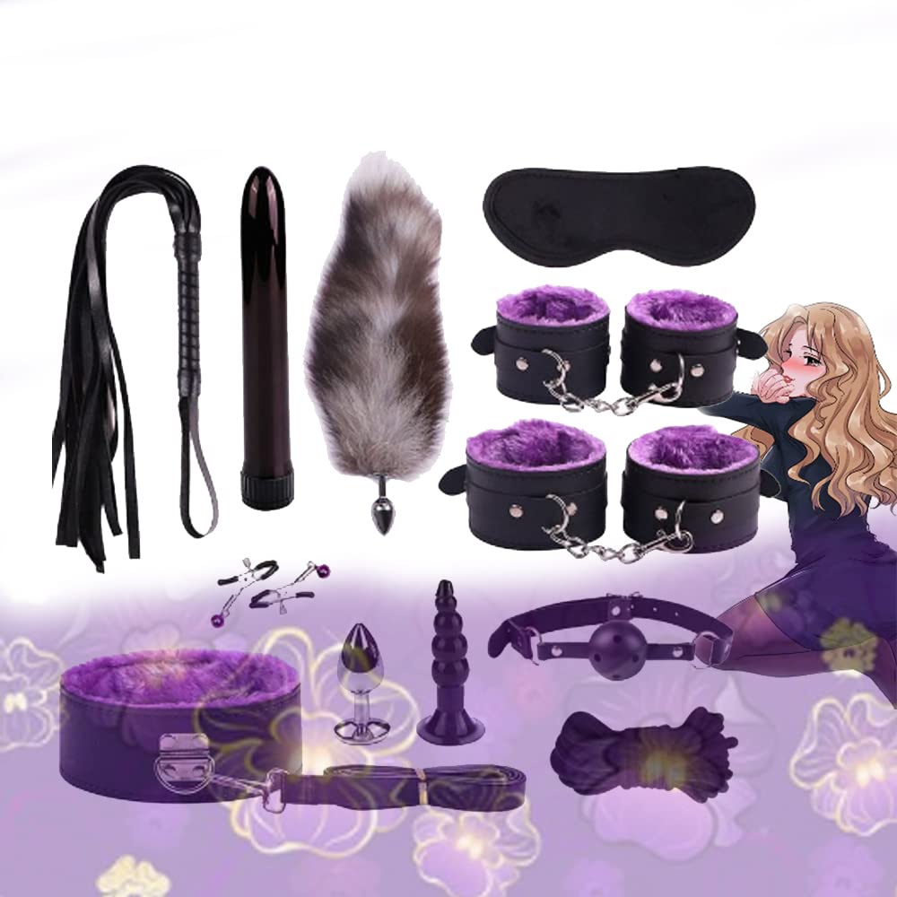 Abbigliamento Coppia Giocattoli Sportivi 12 Pezzi Peluche Body Set Giocattoli Coppia Felice, Nero Viola
