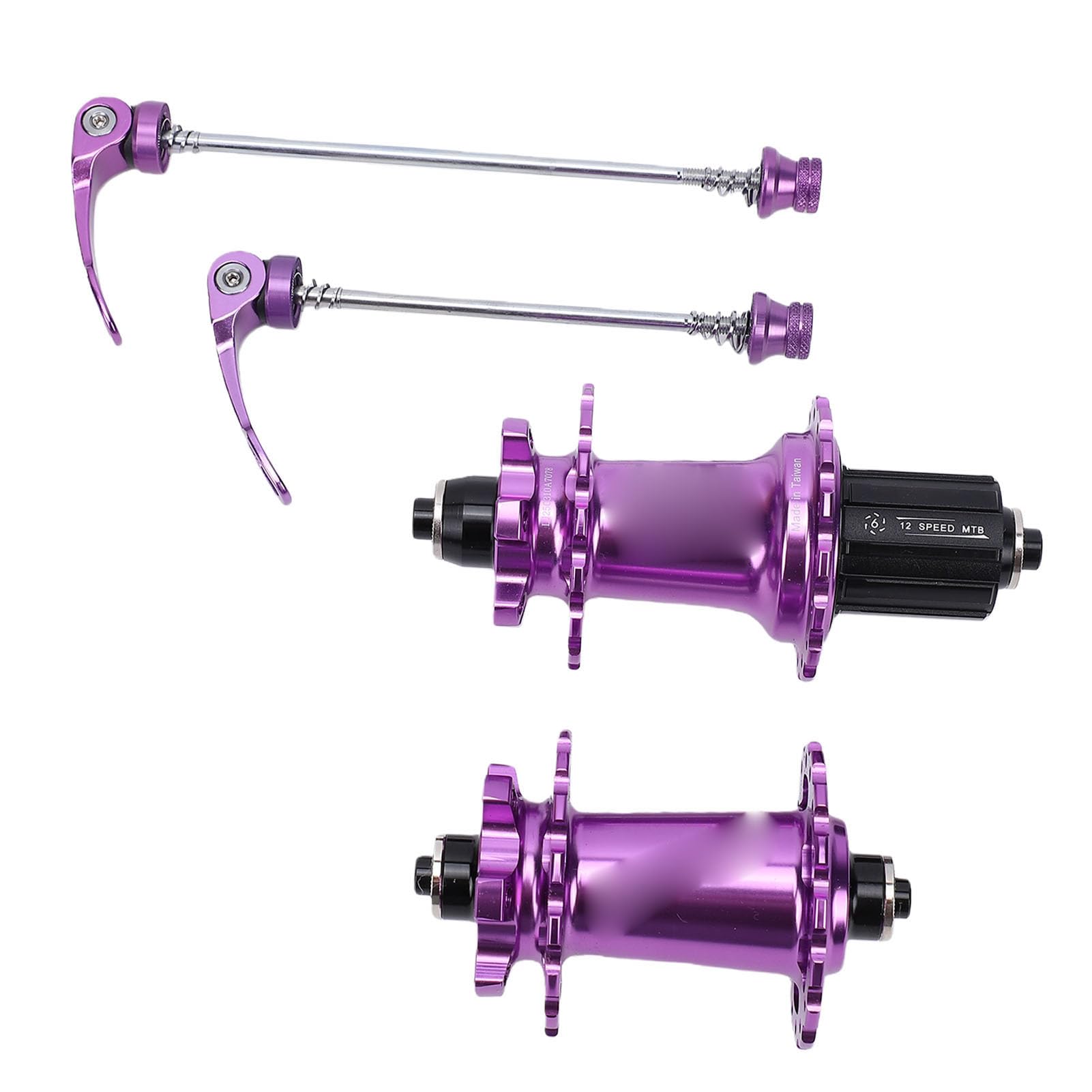 Generic Piasta do Roweru Górskiego Piasta Koła Rowerowego ze Stopu Aluminium 120 POE 6 Zapadek HG Freehub 32 Otwory 8 do 12 Prędkości dla Rowerzystów Trail XC z Opcjami QR i Osi Przelotowej