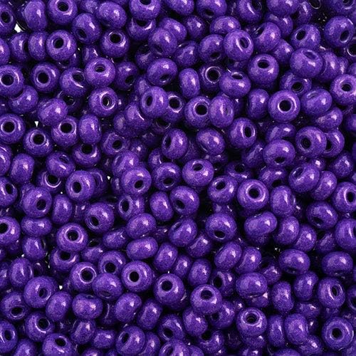 Czech Glass Seed Bead/Pony Bead 6/0 Terra Intensive Purple - 500g Bulk Bag by Preciosa (Jablonex)
