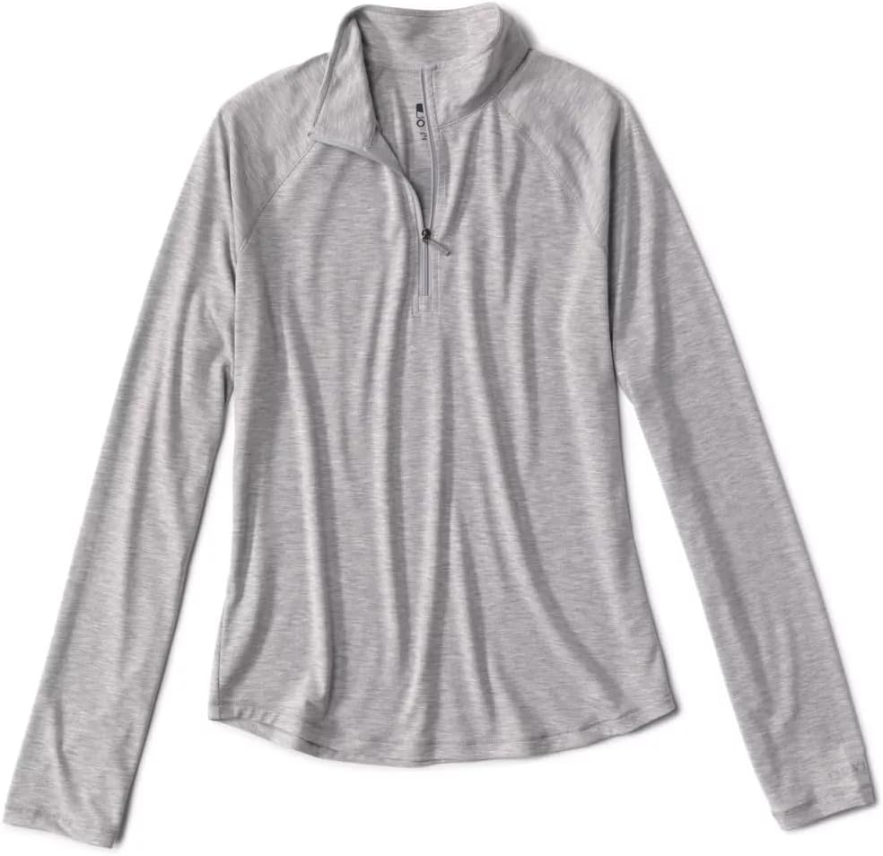 Orvis Women’s DriCast 1/4 Zip Performance Shirt Lightweight Breathable Quick-Dry Sun Top