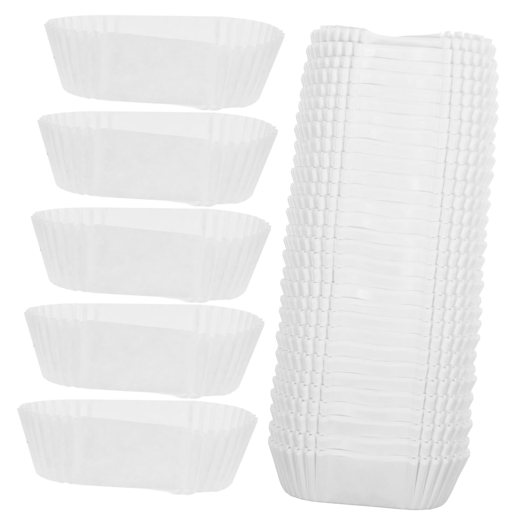 Alipis 4 Piezas tazas de pastel revestimiento de magdalenas taza para hornear tazas de magdalenas grasa conformado vasos desechables para hornear moldes para muffins para hornear