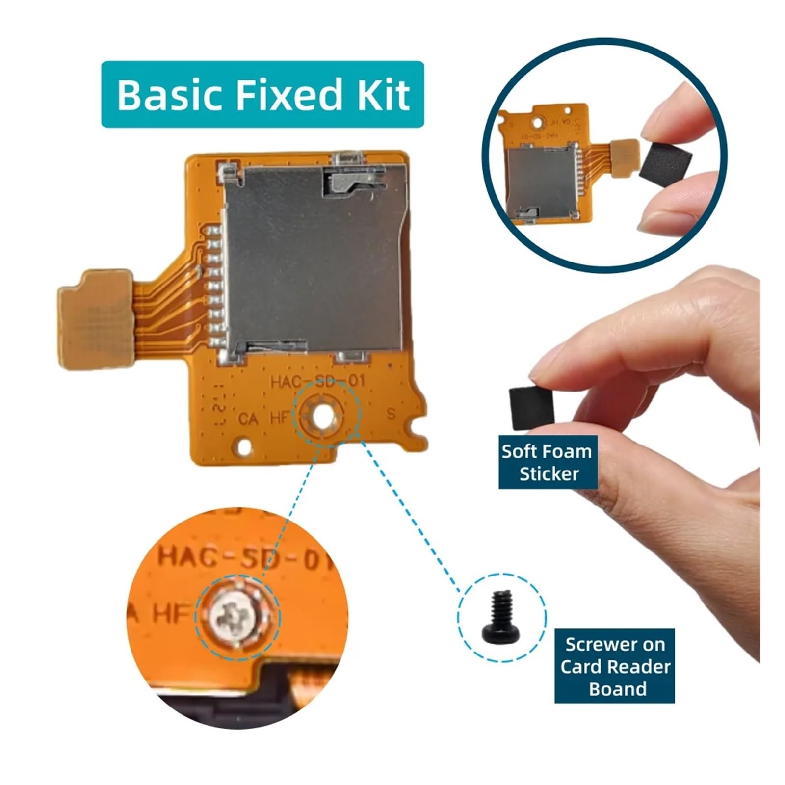 Scheda presa for slot for scheda TF da 1-20 pezzi for lettore di schede SD, compatibile for Nintendo, | ， compatibile con Switch ， Parte di ricambio for porta lettore di schede SD Auto ad alta compatibilità(20pcs)