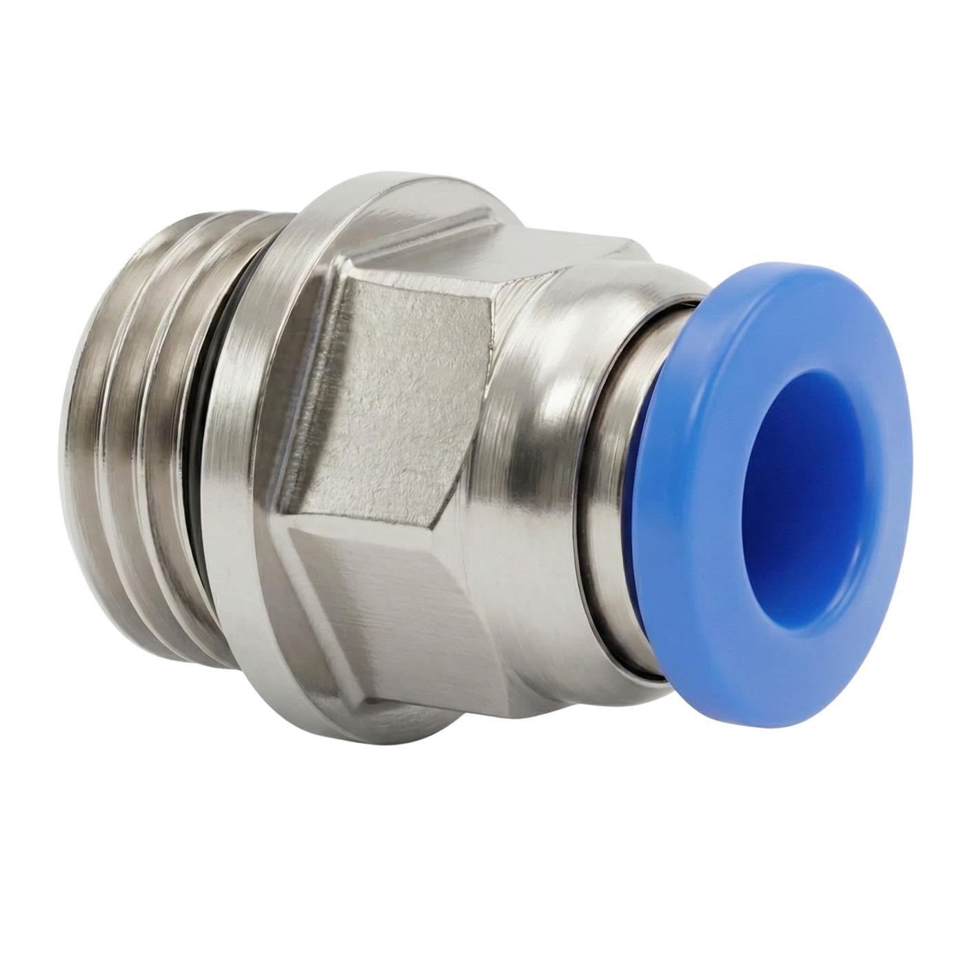 Lumonic 20x I Racor de conexión de manguera de PU con rosca exterior I 6mm*1/4inch I recto I Cierre rápido I Conector neumático I Conector de manguera I Aire comprimido