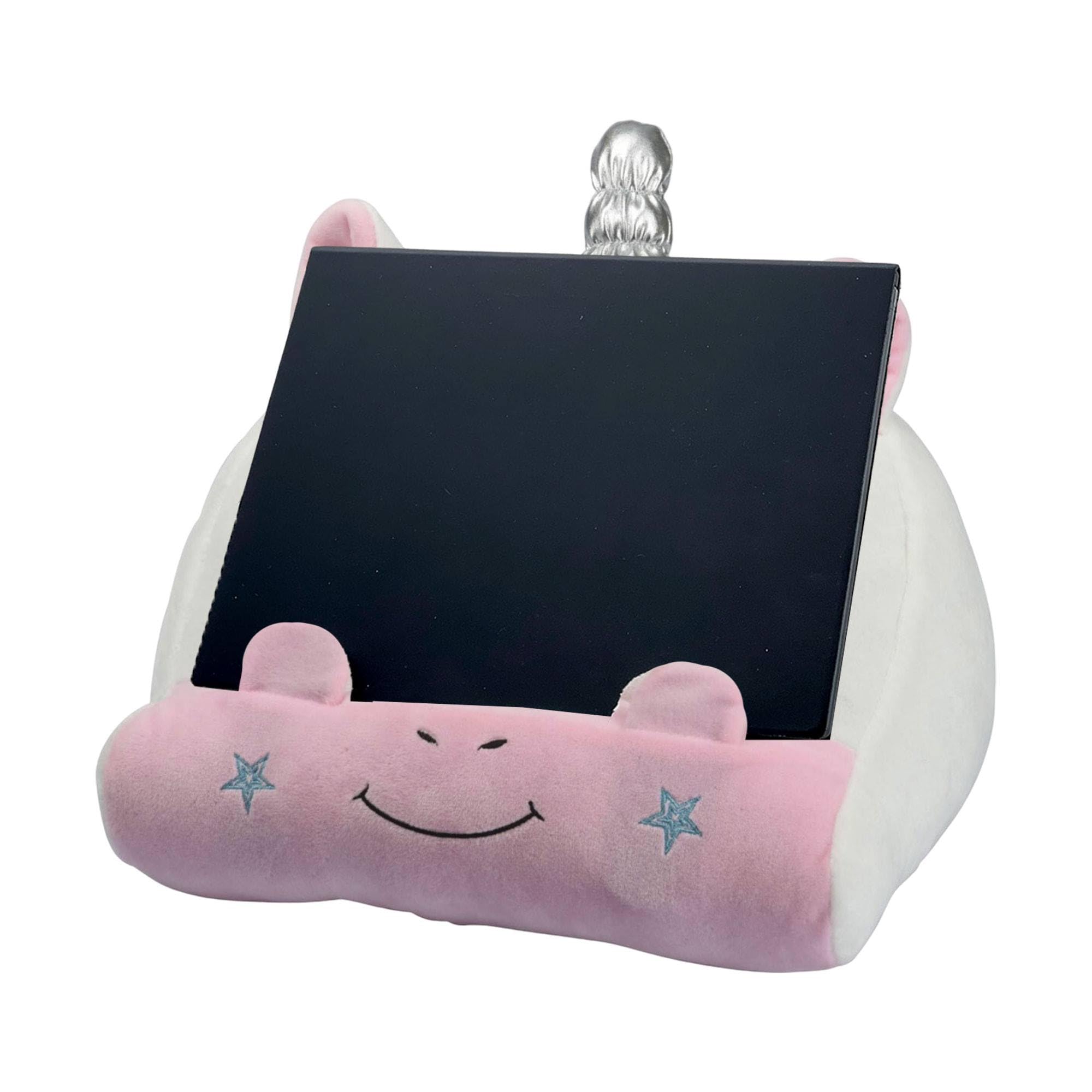 WELL HOME Supporto Per Libri E Tablet In Peluche Unicorno - 30x20x20 Cm, Morbido Organizer Da Scrivania Per Bambini
