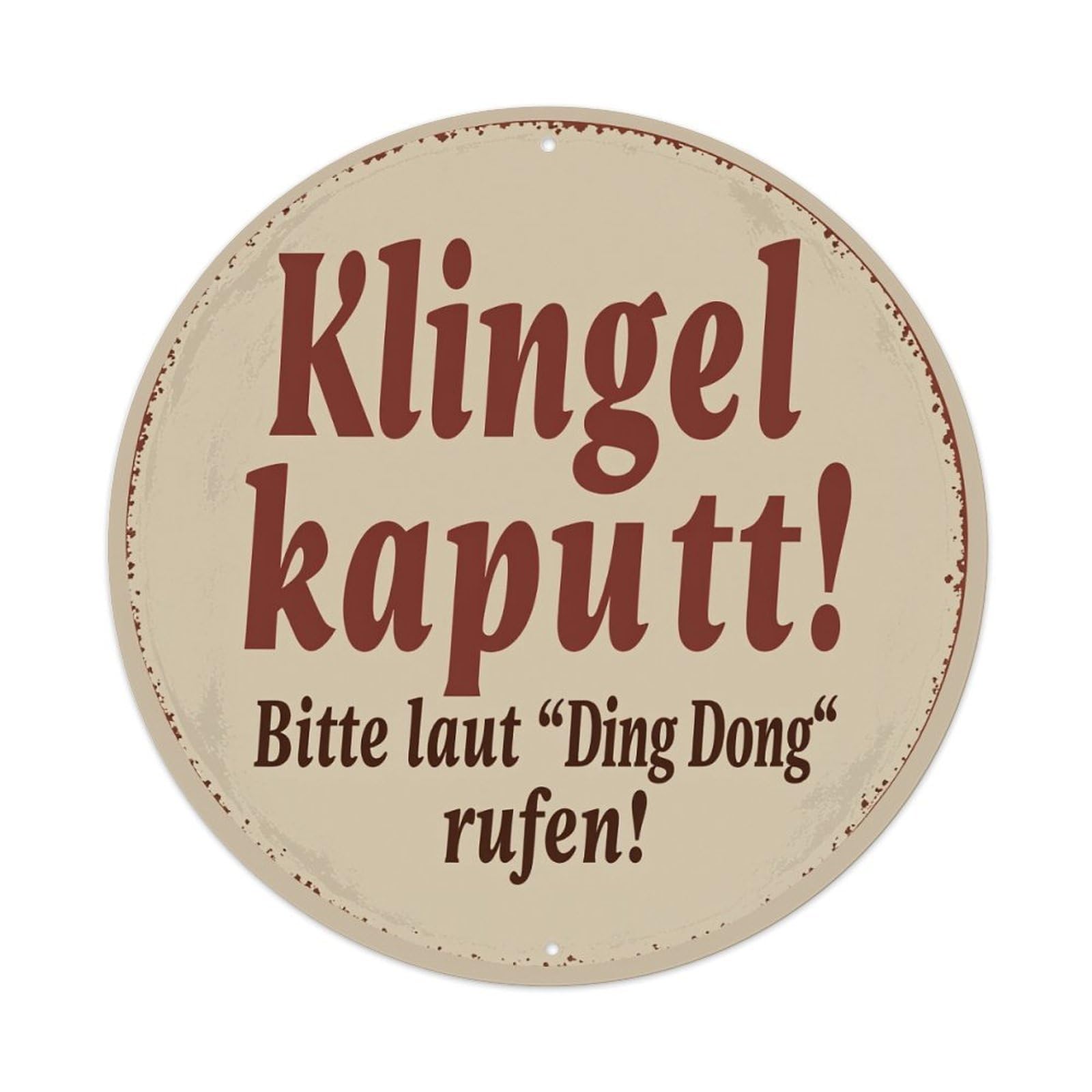 Doorbell Broken Please Ring Ding Dong Loudly Metal Tin Sign Vintage Garden Bedroom Cafe Bar Man Cave Home Wall Decor Metal Poster 8x8 inches