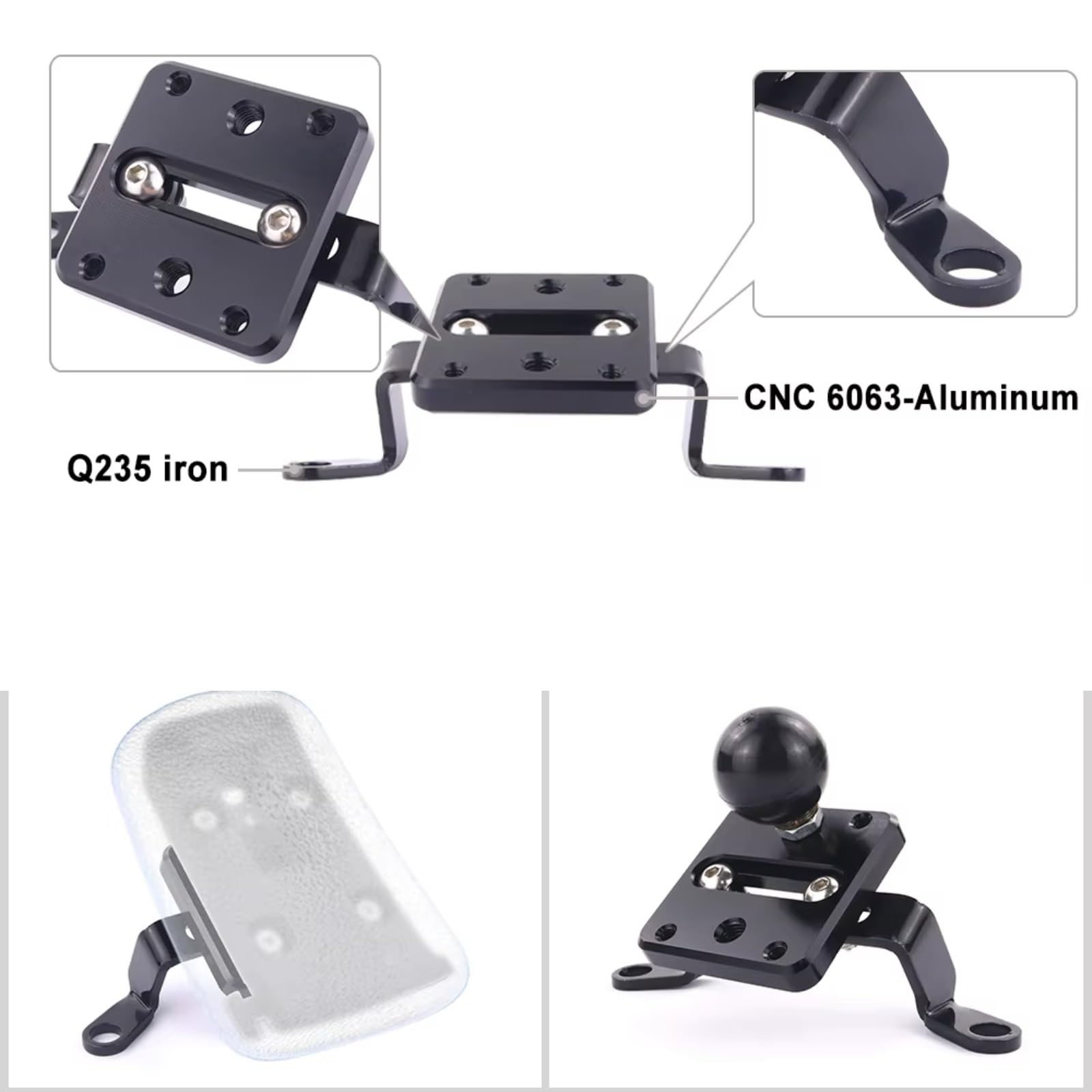 Moto Support Téléphone Compatible avec Ducati pour Monster 795 2011 2012 2013 2014 2015 Support De Montage pour Tachygraphe De Moto, GPS, Navigation, Téléphone