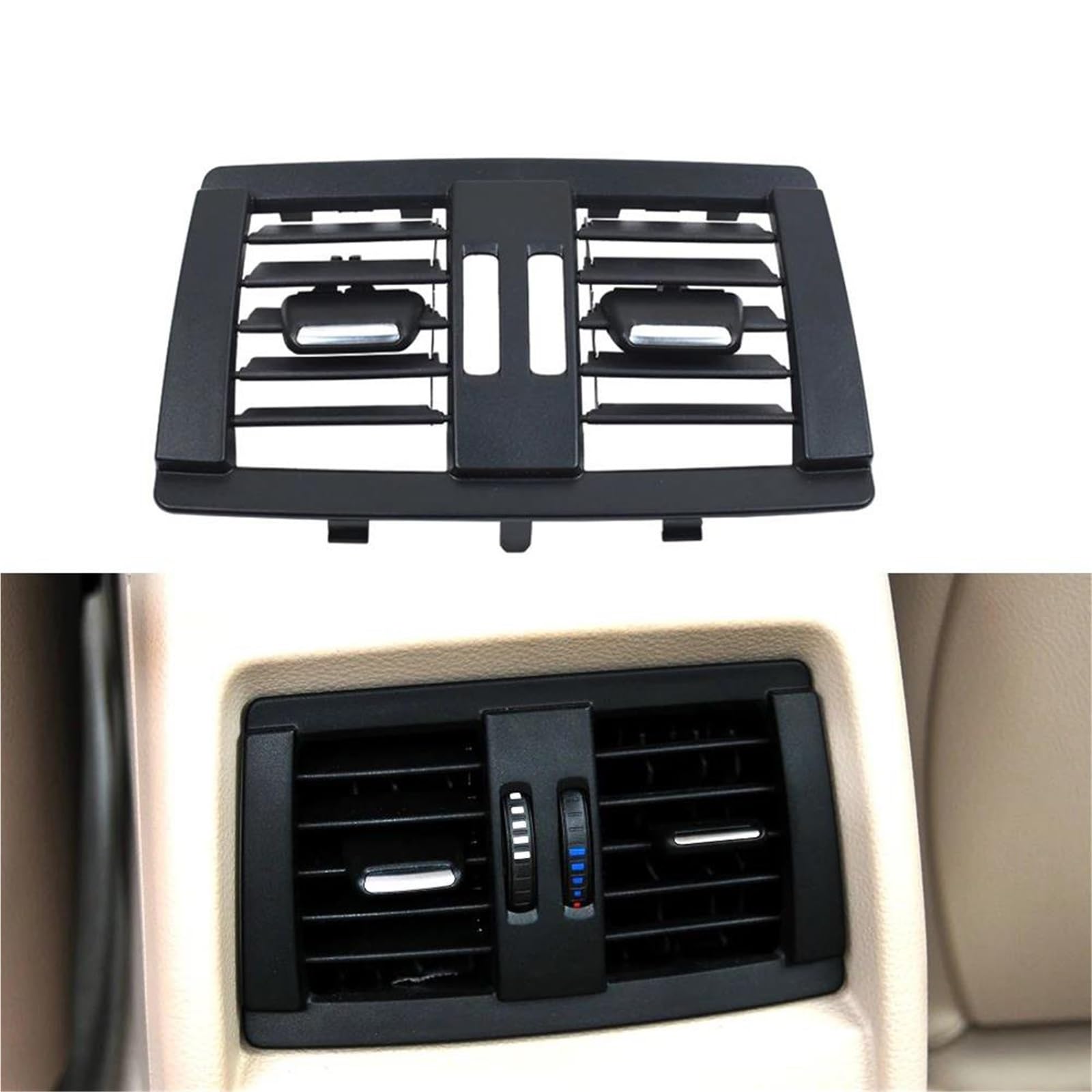 Piwine Rear-Model A Car Interior Air Vent Dashboard Central Left Right Rear Air Conditioner Ac Vent For 3 4 Series F30 F34 F32 F33 F36 F80 F82(Rear-Model A)