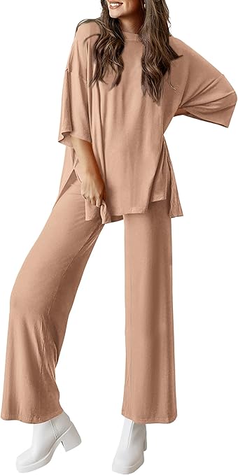 PRETTYGARDEN Two Piece Sets For Women Summer Fashion Lounge Matching Set 2025 Travel Vacation Airport Outfits Clothing