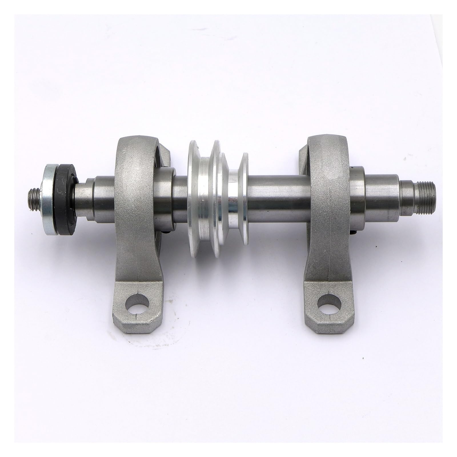 M14x1mm M14 Filo Mandrino Albero Puleggia 2 Cuscinetti Tornio for Legno Taglierina Paletta K01-50 K02-50 K01-65 K02-65(3 Jaws 52mm)