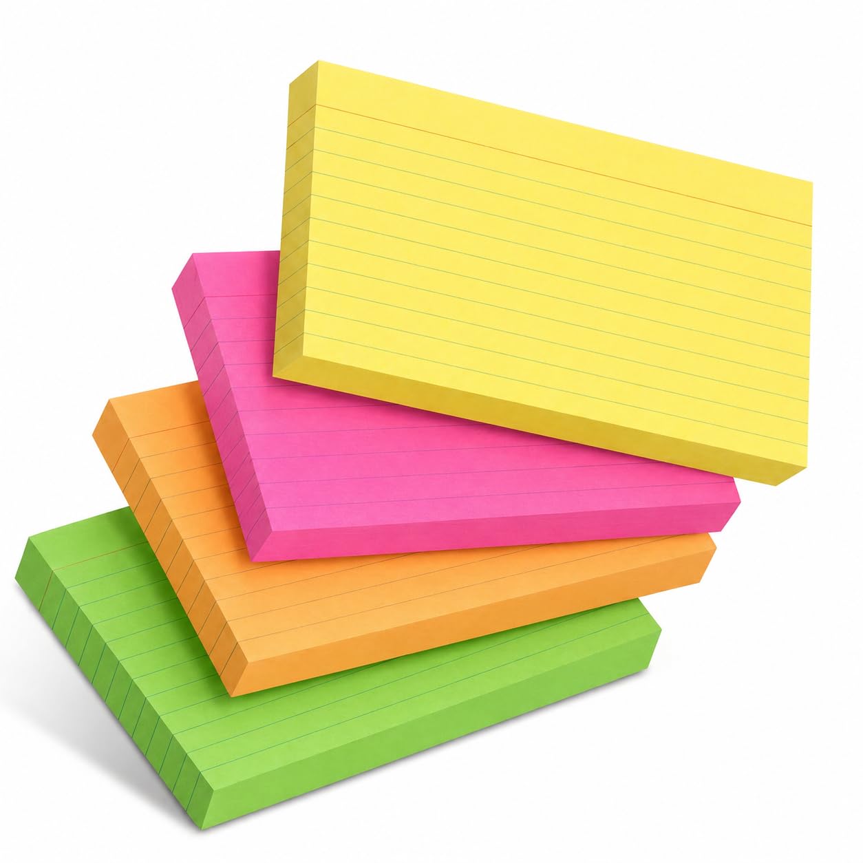 Mr. Pen- Lined Index Cards, 3" x 5", 180 pcs, Neon Index Cards, Notecards for Studying, Ruled Index Cards, Flashcards for Studying. โ image 1