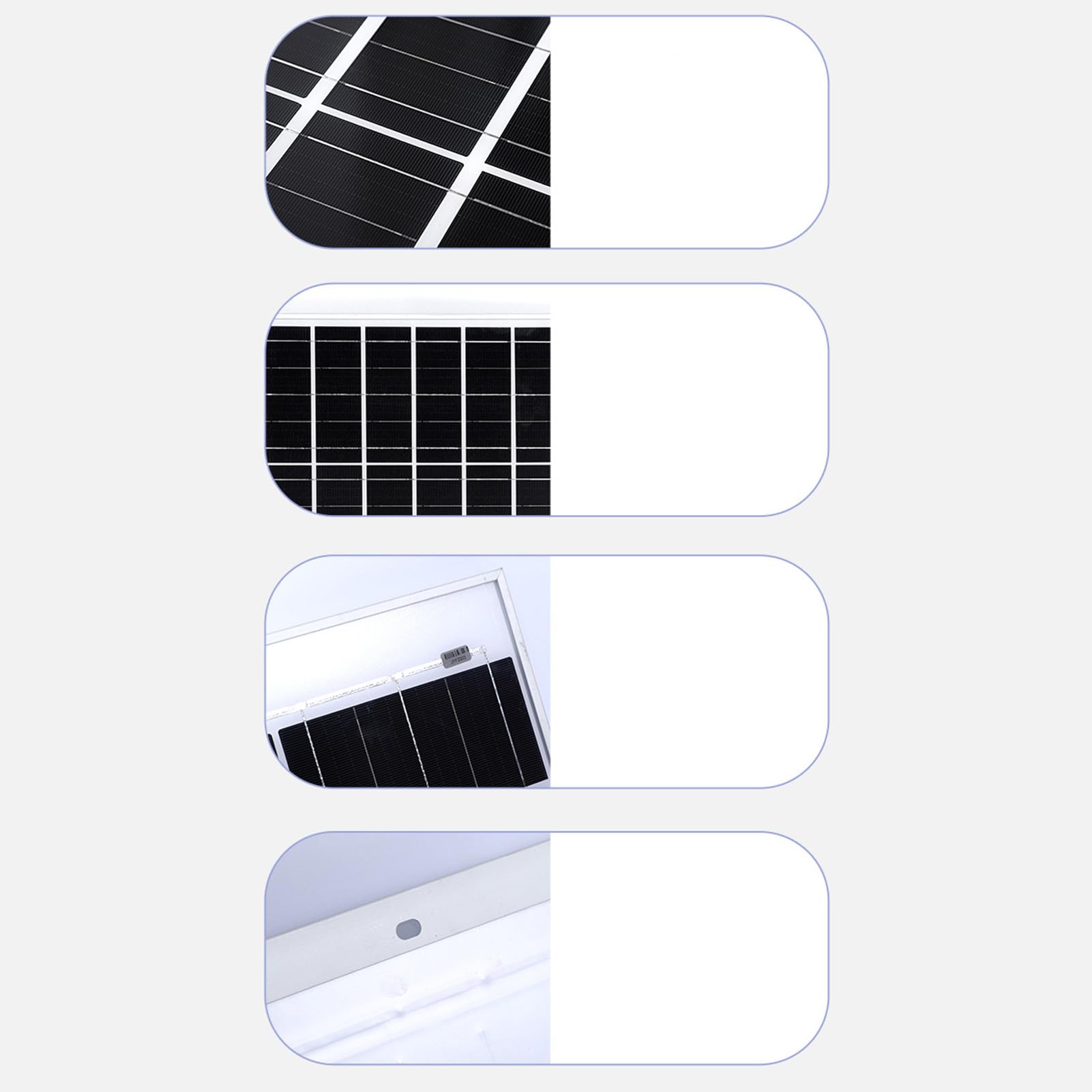 Zestaw Paneli Słonecznych, Elastyczny Monokrystaliczny Panel Słoneczny 40W 18V Słoneczny Panel Fotowoltaiczny, Przenośna ładowarka Słoneczna Do łodzi Kempingowej