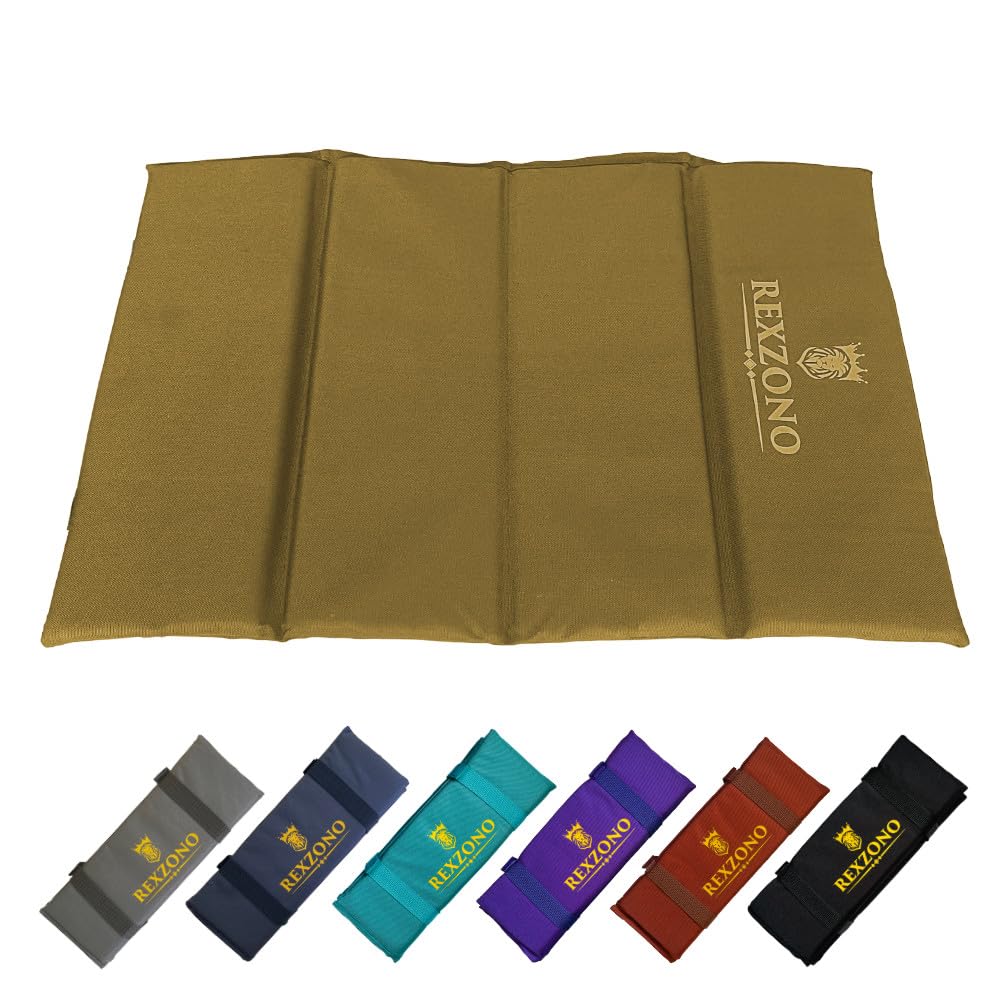 REXZONO® X-Large Folding Sit Mat - Waterproof, Moisture-Resistant, Portable Sitting Cushion. Thermally Insulated Seat Pad for Outdoor Camping, Hiking, Picnics, Fishing, Parks and Playgrounds.