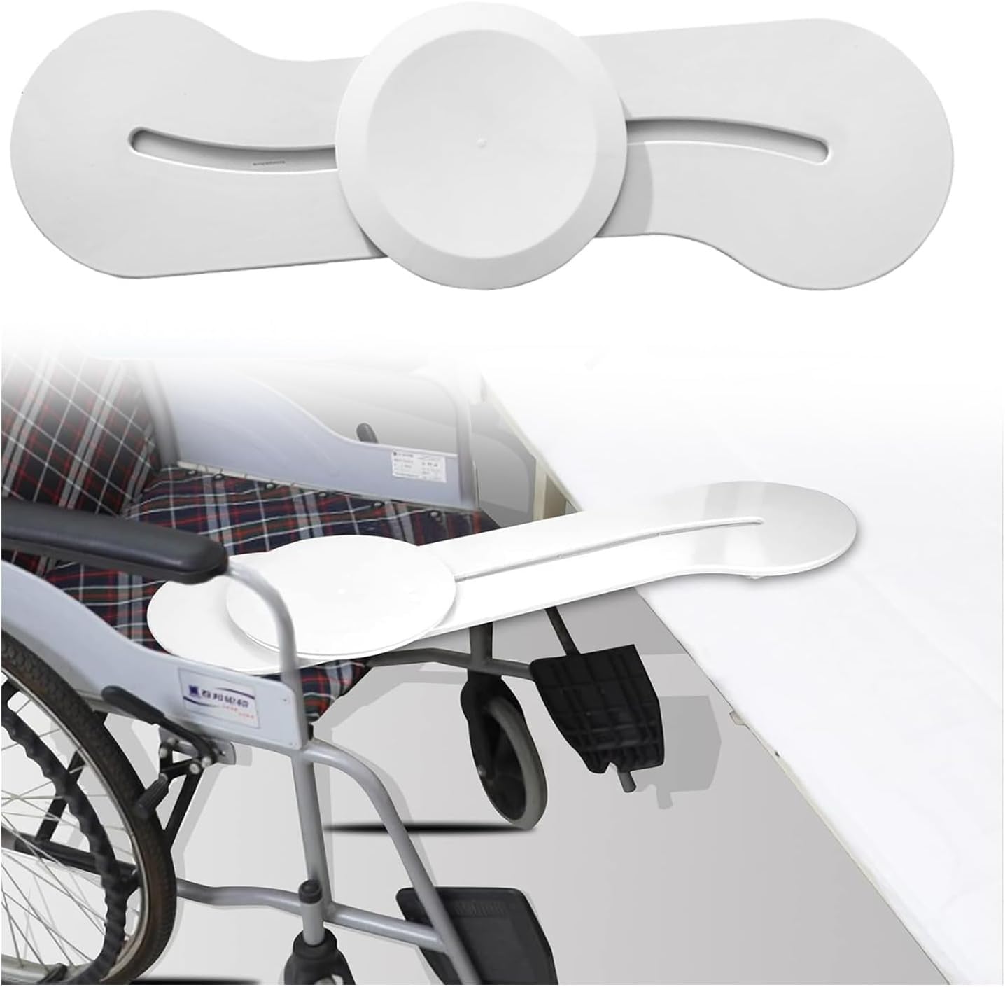 Tabla de Transferencia Giratoria -102 cm | Polímero de alto rendimiento, disco giratorio 360°, transferencias sin levantamiento para cuidadores y adultos mayores