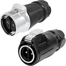 CNLINKO LP-24 2 Pin Circular Connector IP68 Waterproof Mating Plug Set